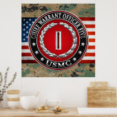 US Marines: Chief Warrant Five (USMC CWO-5) [3D] ポスター (キッチン)