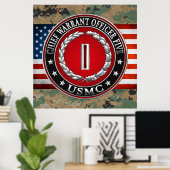 US Marines: Chief Warrant Five (USMC CWO-5) [3D] ポスター (ホームオフィス)