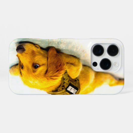 US MILITARY SERVICE DOG iPhoneケース (裏面横)