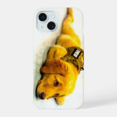 US MILITARY SERVICE DOG iPhone 15ケース (裏面)