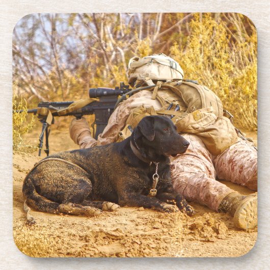 US MILITARY WORKING DOG コースター (正面)