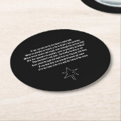 US National Anthem The Star - Spangled Banner ラウンドペーパーコースター (アングル)