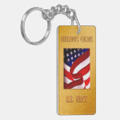 US NAVY長方形（両面） キーホルダー (正面左)