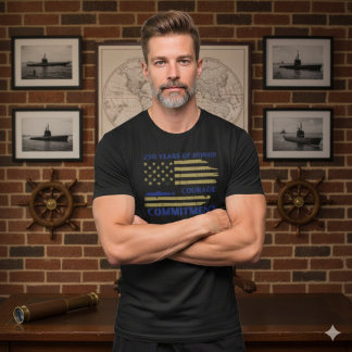 US Navy 250th Anniversary Submarine Honor T-Shirt Tシャツ
