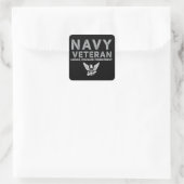 US Navy Veteran Honor Courage Commitment スクエアシール (バッグ)