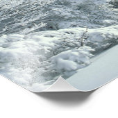 US, NH，雪に覆われた木々のトレイルSnoeshoe フォトプリント (角)