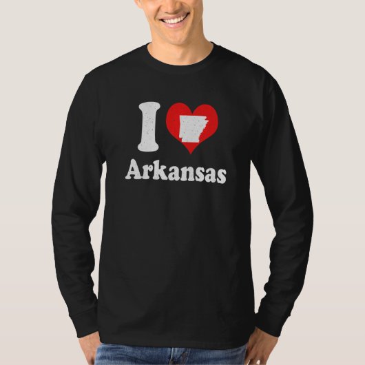 US Proud Citizen America Love State I Heart Arkans Tシャツ (正面)