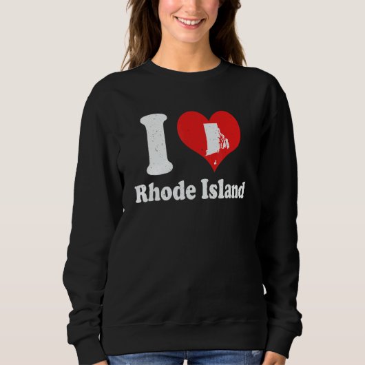 US Proud Citizen America Love State I Heart Rhode  スウェットシャツ (正面)