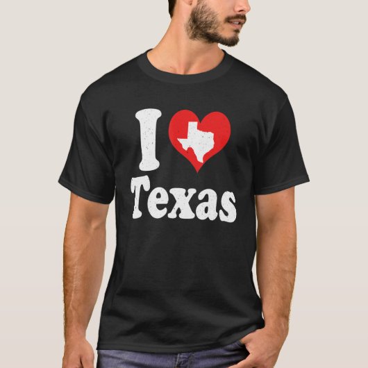 US Proud Citizen America Love State I Heart Texas Tシャツ (正面)