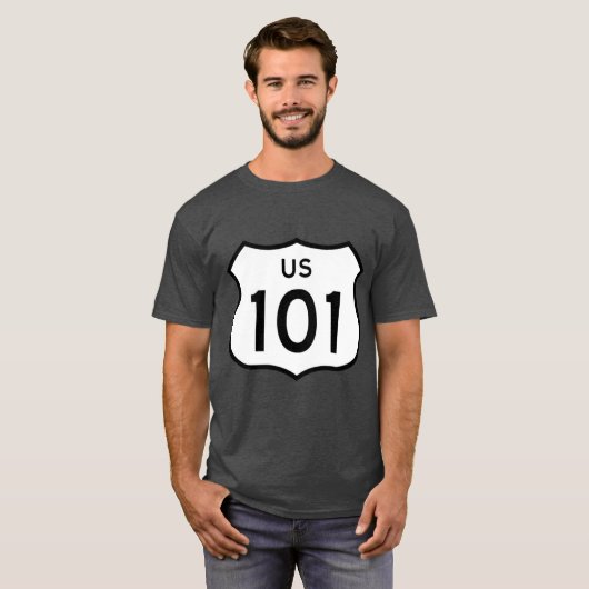 US Route 101 Sticker Tシャツ (正面フル)