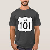 US Route 101 Sticker Tシャツ (正面)