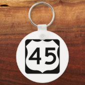 US Route 45標識 キーホルダー (正面)