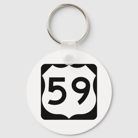 US Route 59標識 キーホルダー (正面)