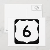 US Route 6標識 ポストカード (正面/裏面)