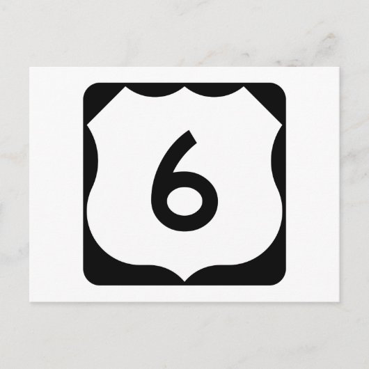 US Route 6標識 ポストカード (正面)