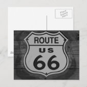 US Route 66サインポストカード ポストカード (正面/裏面)