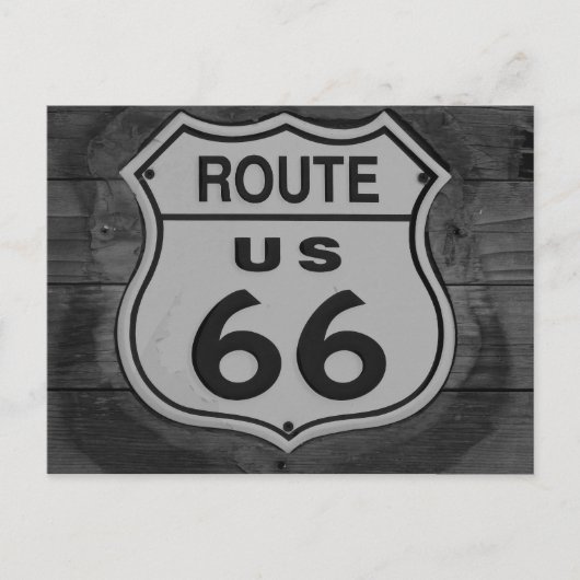 US Route 66サインポストカード ポストカード (正面)