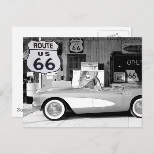 US Route 66旅行写真はがき ポストカード (正面/裏面)