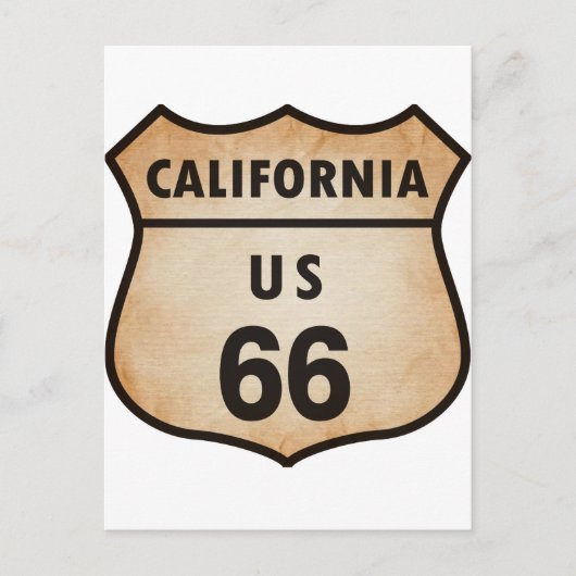 US ROUTE 66標識 ポストカード (正面)