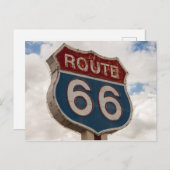 US ROUTE 66標識 ポストカード (正面/裏面)