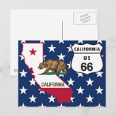 US Route 66 Californiaポストカード ポストカード (正面/裏面)