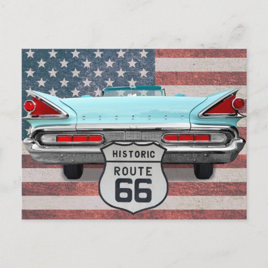 US Route 66 Travel Postcard ポストカード (正面)