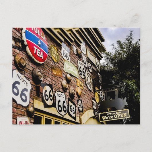 US Route 66 Travel Postcard ポストカード (正面)
