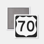 US Route 70標識 マグネット (正面/裏面)