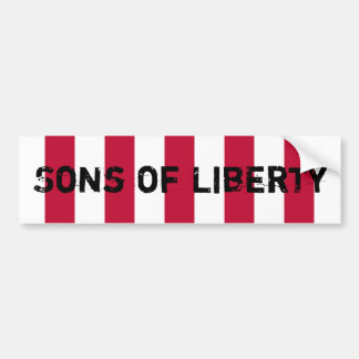 US_Sons_OfLiberty_9Stripes_Flagの自由の息子 バンパーステッカー