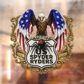 US Spyder Ryders - イーグルデカール ウィンドウサイン (シート2)