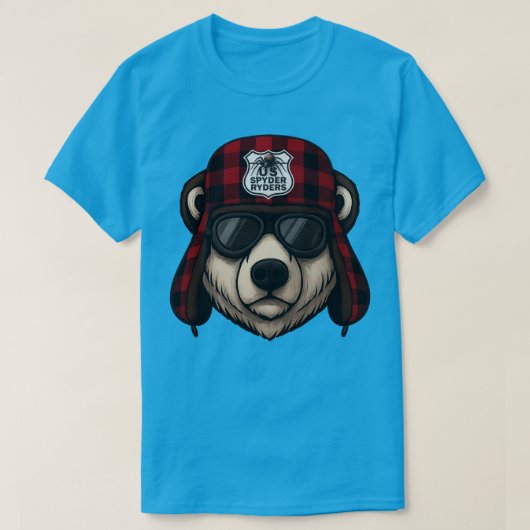 US Spyder Ryders - シロクマ3 Tシャツ (デザイン正面)