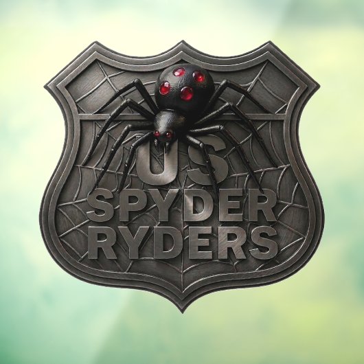 US Spyder Ryders - デカール 抽象的なシールド ダーク ウィンドウサイン (シート3)