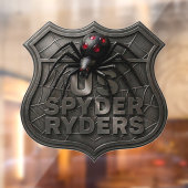 US Spyder Ryders - デカール 抽象的なシールド ダーク ウィンドウサイン (シート2)