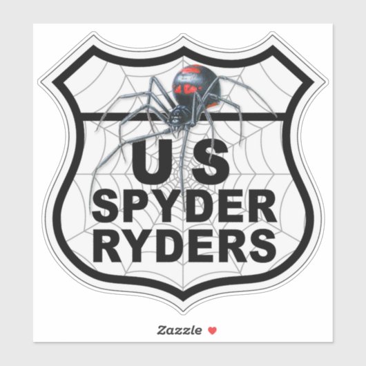 US Spyder Ryders - ロゴ ビニールステッカー シール (シート)
