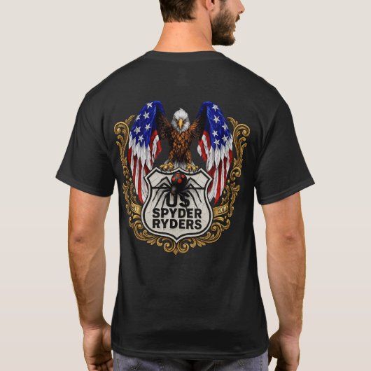 US Spyder Ryders - Eagle 2s Tシャツ (裏面)