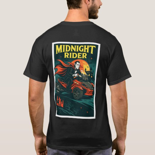 US Spyder Ryders - Midnight Rider Tシャツ (裏面)