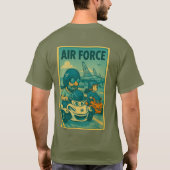 US Spyder Ryders - Poster Go Airforce Tシャツ (裏面)