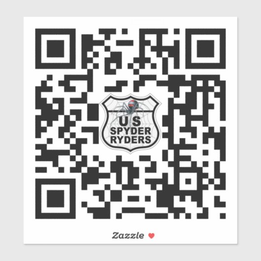 US Spyder Ryders - QR Code Vinyl Sticker シール (シート)