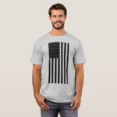 US Spyder Ryders - USAフラグbw縦向きフロント Tシャツ (正面フル)