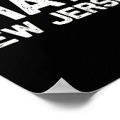 Us State Souvenir I Hate New Jersey V-neck  ポスター (角)