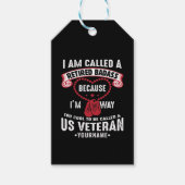 US Veteran Humor Retired Soldier ギフトタグ (正面)