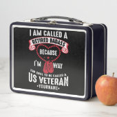 US Veteran Humor Retired Soldier メタルランチボックス (インサイチュ)