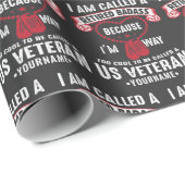 US Veteran Humor Retired Soldier ラッピングペーパー (ロールコーナー)