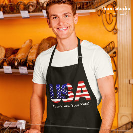 USAあなたの声あなたの投票選挙政治 エプロン