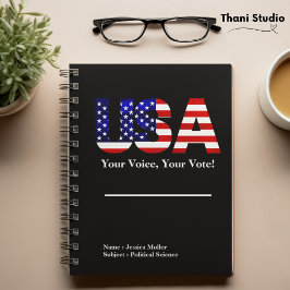 USAあなたの声あなたの投票選挙政治 ノートブック