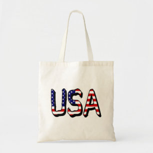 USAがUSフラグのbagbtcnにオーバーレイ トートバッグ