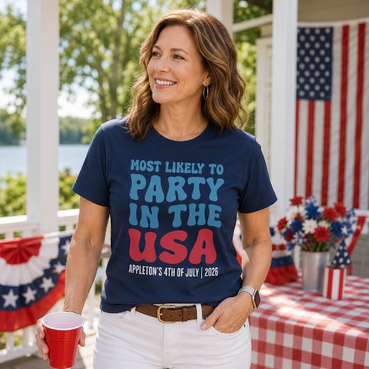 USAでパーティーする確率が最も高い カスタムデザイン Tシャツ