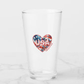 USAの名前の追加 タンブラーグラス (正面)