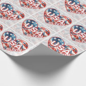 USAの名前の追加 ラッピングペーパー (角)