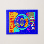 USAの鮮やか変更:声明はっきりした ジグソーパズル (横)